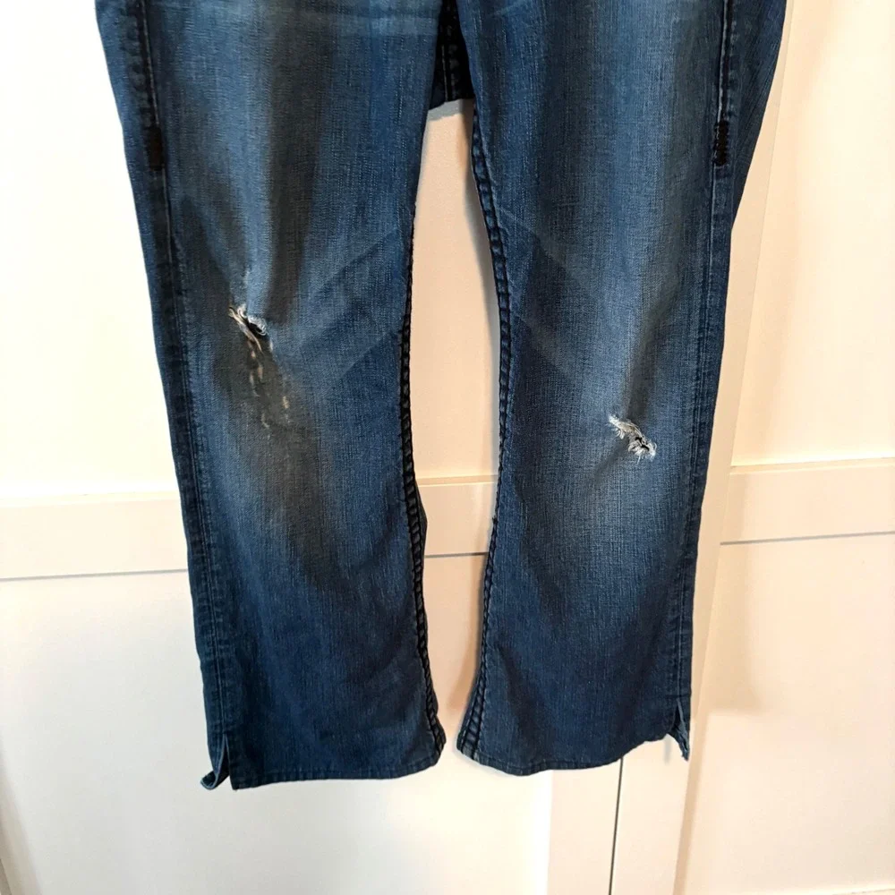 True Religion‎ Vintage Y2K Dark Wash Billy Super T Bootcut Jeans Size 36
